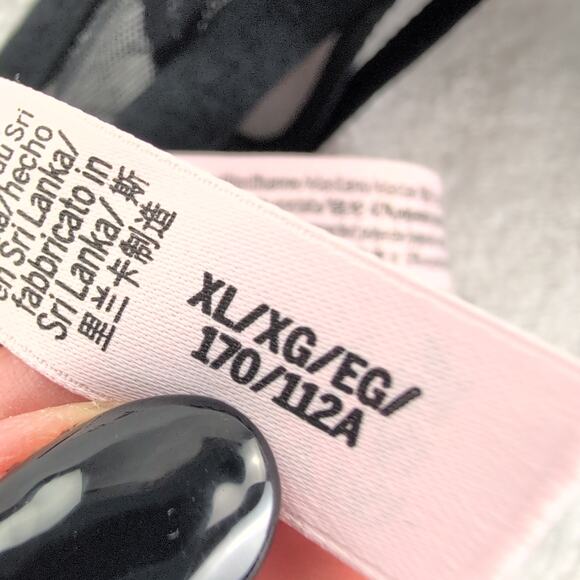 Victoria's Secret One Piece Teddy Black Lace Lingerie Wired Padded Women's XL - Picture 7 of 9